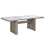 Conjunto de comedor de jardín 9 piezas ratán sintético marrón de vidaXL, Conjuntos de jardín - Ref: Foro24-3057797, Precio: 1...