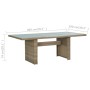 Conjunto de comedor de jardín 9 piezas ratán sintético marrón de vidaXL, Conjuntos de jardín - Ref: Foro24-3057797, Precio: 1...