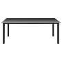 Juego de comedor para jardín 7 piezas negro de vidaXL, Conjuntos de jardín - Ref: Foro24-3060050, Precio: 570,45 €, Descuento: %