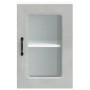 Armario pared cocina puerta de cristal Kalmar gris hormigón en Armarios de cocina | Comprar online en Foru.es
