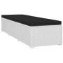 Tumbonas de jardín y mesita 3 piezas ratán sintético blanco de vidaXL, Tumbonas - Ref: Foro24-3057664, Precio: 328,37 €, Desc...