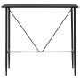 Juego de mesa alta y taburetes 5 piezas plástico negro de vidaXL, muebles para cocinas y comedores - Ref: Foro24-279851, Prec...