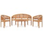 Juego de muebles de jardín 4 piezas madera maciza de teca de vidaXL, Conjuntos de jardín - Ref: Foro24-3059962, Precio: 756,6...