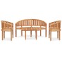 Juego de muebles de jardín 4 piezas madera maciza de teca de vidaXL, Conjuntos de jardín - Ref: Foro24-3059962, Precio: 756,6...