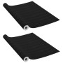 Láminas autoadhesivas muebles 2 uds PVC madera oscura 500x90 cm de vidaXL, Láminas para ventana - Ref: Foro24-3059646, Precio...