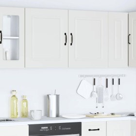 Armarios de pared cocina 2 uds Kalmar madera ingeniería blanca en Armarios de cocina | Comprar online en Foru.es