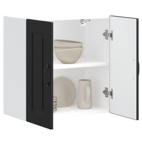 Armario de pared para cocina Kalmar madera de ingeniería negra en Armarios de cocina | Comprar online en Foru.es