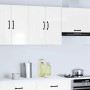 Armario de pared de cocina Kalmar blanca de alto brillo en Armarios de cocina | Comprar online en Foru.es