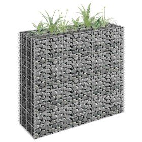 Arriate de gaviones de acero galvanizado 90x30x90 cm en Macetas y jardineras | Comprar online en Foru.es