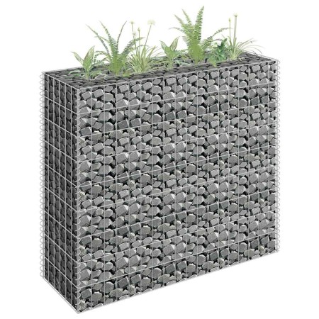 Arriate de gaviones de acero galvanizado 90x30x90 cm en Macetas y jardineras | Comprar online en Foru.es