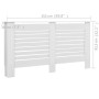 Cubiertas para radiador 2 unidades MDF blanco 152x19x81,5 cm de vidaXL, Accesorios para radiadores de calefacción - Ref: Foro...