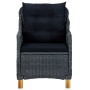 Set comedor jardín 7 pzas cojines ratán sintético gris oscuro de vidaXL, Conjuntos de jardín - Ref: Foro24-3060166, Precio: 1...