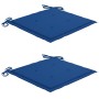 Sillas de comedor jardín con cojines 2 uds madera maciza acacia de vidaXL, Sillas de jardín - Ref: Foro24-3060810, Precio: 25...