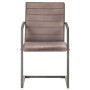 Sillas voladizas de comedor 4 unidades cuero auténtico marrón de vidaXL, Sillas de comedor - Ref: Foro24-3059805, Precio: 555...