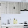 Mueble de pared de cocina Kalmar madera ingeniería sonoma gris en Armarios de cocina | Comprar online en Foru.es