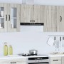Mueble de pared de cocina Kalmar madera ingeniería sonoma gris en Armarios de cocina | Comprar online en Foru.es