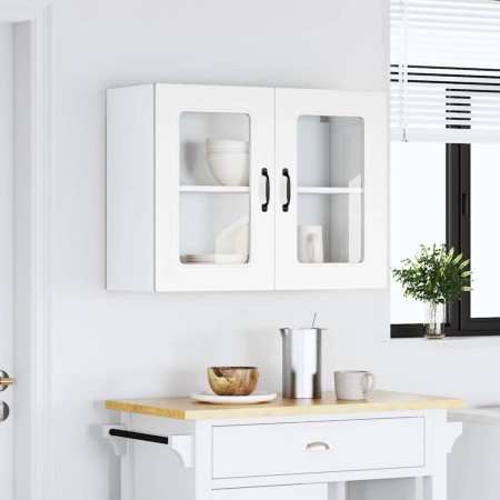 Armario pared cocina puerta de cristal Kalmar blanca en Armarios de cocina | Comprar online en Foru.es