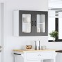 Armario pared cocina puerta de cristal Kalmar negra en Armarios de cocina | Comprar online en Foru.es