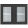 Armario pared cocina puerta de cristal Kalmar negra en Armarios de cocina | Comprar online en Foru.es