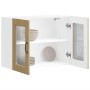 Armario de cocina de pared con puerta de cristal "Kalmar" de, roble Sonoma, madera de ingeniería en Armarios de cocina | Comprar