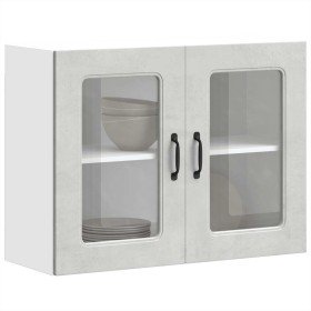 Armario pared cocina puerta de cristal Kalmar gris hormigón en Armarios de cocina | Comprar online en Foru.es