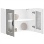 Armario pared cocina puerta de cristal Kalmar gris hormigón en Armarios de cocina | Comprar online en Foru.es