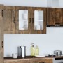 Armario de cocina de pared con puerta de cristal "Kalmar" de, roble ahumado, madera de ingeniería en Armarios de cocina | Compra