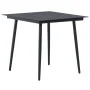 Set de comedor de jardín de 3 piezas PVC ratán negro de vidaXL, Conjuntos de jardín - Ref: Foro24-3060112, Precio: 217,12 €, ...