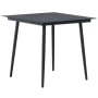 Set de comedor de jardín de 3 piezas PVC ratán negro de vidaXL, Conjuntos de jardín - Ref: Foro24-3060112, Precio: 213,21 €, ...