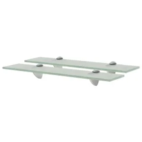 Floating shelves 2 units glass 8 mm 50x10 cm by vidaXL, Shelves and shelves - Ref: Foro24-3051512, Price: 24,68 €, Discount: %
