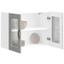 Armario de cocina de pared con puerta de cristal "Kalmar" de, madera de ingeniería Sonoma gris en Armarios de cocina | Comprar o