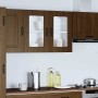 Armario pared cocina puerta de cristal Kalmar roble marrón en Armarios de cocina | Comprar online en Foru.es