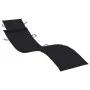 Garden sun lounger with solid acacia wood cushion. by vidaXL, Loungers - Ref: Foro24-3061579, Price: 178,15 €, Discount: %