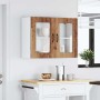 Armario pared cocina puerta de cristal Kalmar madera vieja en Armarios de cocina | Comprar online en Foru.es