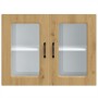 Armario de cocina de pared con puerta de cristal "Kalmar" de, roble artesanal, madera de ingeniería en Armarios de cocina | Comp