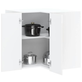 Armario de cocina de esquina pared Kalmar blanca de alto brillo en Armarios de cocina | Comprar online en Foru.es