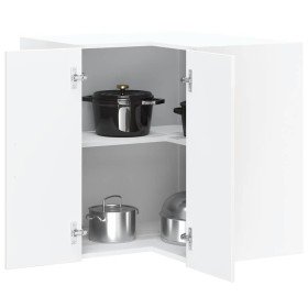 Armario de cocina de esquina pared Kalmar blanca de alto brillo en Armarios de cocina | Comprar online en Foru.es