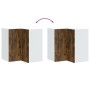 Armario de cocina de esquina de pared Kalmar roble ahumado en Armarios de cocina | Comprar online en Foru.es