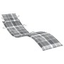 Tumbona de jardín con mesa y cojín madera maciza de acacia de vidaXL, Tumbonas - Ref: Foro24-3061601, Precio: 202,32 €, Descu...