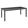 Juego de comedor para jardín 9 piezas negro de vidaXL, Conjuntos de jardín - Ref: Foro24-3060051, Precio: 675,14 €, Descuento: %
