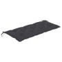 Banco de jardín 2 plazas madera eucalipto gris y cojín 120 cm de vidaXL, Bancos de jardín - Ref: Foro24-3061038, Precio: 192,...