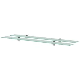 Estantes flotantes 2 unidades vidrio 8 mm 100x20 cm de vidaXL, Estantes y estanterías - Ref: Foro24-3051525, Precio: 52,79 €,...