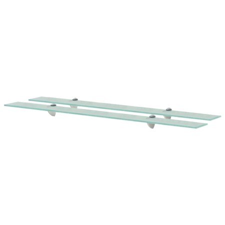 Estantes flotantes 2 unidades vidrio 8 mm 100x20 cm de vidaXL, Estantes y estanterías - Ref: Foro24-3051525, Precio: 53,78 €,...