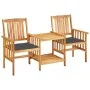 Sillas y mesita de jardín con cojines madera maciza acacia de vidaXL, Conjuntos de jardín - Ref: Foro24-3061290, Precio: 147,...