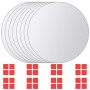 Azulejos de espejo redondos de vidrio 16 unidades de vidaXL, Espejos - Ref: Foro24-3051491, Precio: 27,01 €, Descuento: %