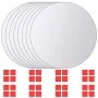 Azulejos de espejo redondos de vidrio 16 unidades de vidaXL, Espejos - Ref: Foro24-3051491, Precio: 27,60 €, Descuento: %