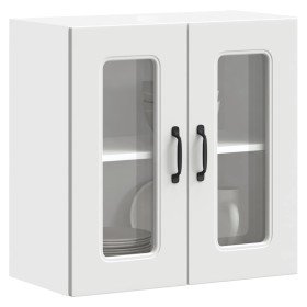 Armario pared cocina puerta de cristal Kalmar blanca en Armarios de cocina | Comprar online en Foru.es