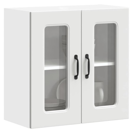 Armario pared cocina puerta de cristal Kalmar blanca en Armarios de cocina | Comprar online en Foru.es