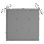 Sillas de jardín con cojines 4 uds madera maciza de acacia gris de vidaXL, Sillas de jardín - Ref: Foro24-3061224, Precio: 28...