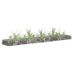 Arriate de gaviones de acero galvanizado 180x30x10 cm en Macetas y jardineras | Comprar online en Foru.es